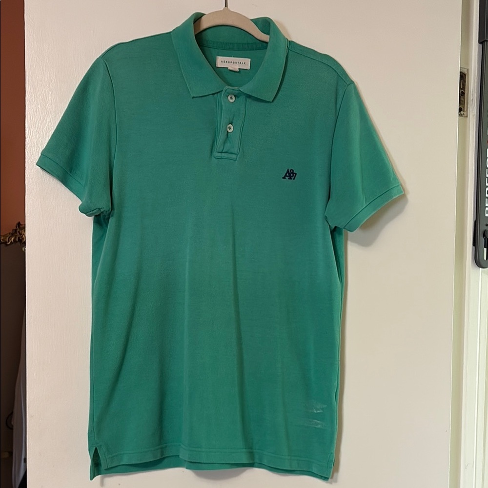 Aeropastale Green Polo Shirt for Men